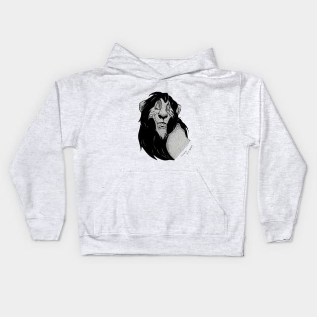 Scar - The Lion King / Kids Hoodie by caffeineandpeace